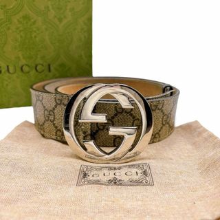 グッチ(Gucci)のGUCCI  411924 GGスプリームベルト　90/36 レザー　ブラウン(ベルト)