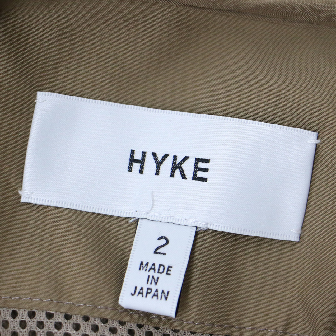 HYKE(ハイク)のHYKE ハイク コート ロング ボアコート ベージュ 2(M) ノーカラー オーバーサイズ ポリエステル アウター ジャケット 大人 きれいめ 上品 【レディース】 レディースのジャケット/アウター(ロングコート)の商品写真