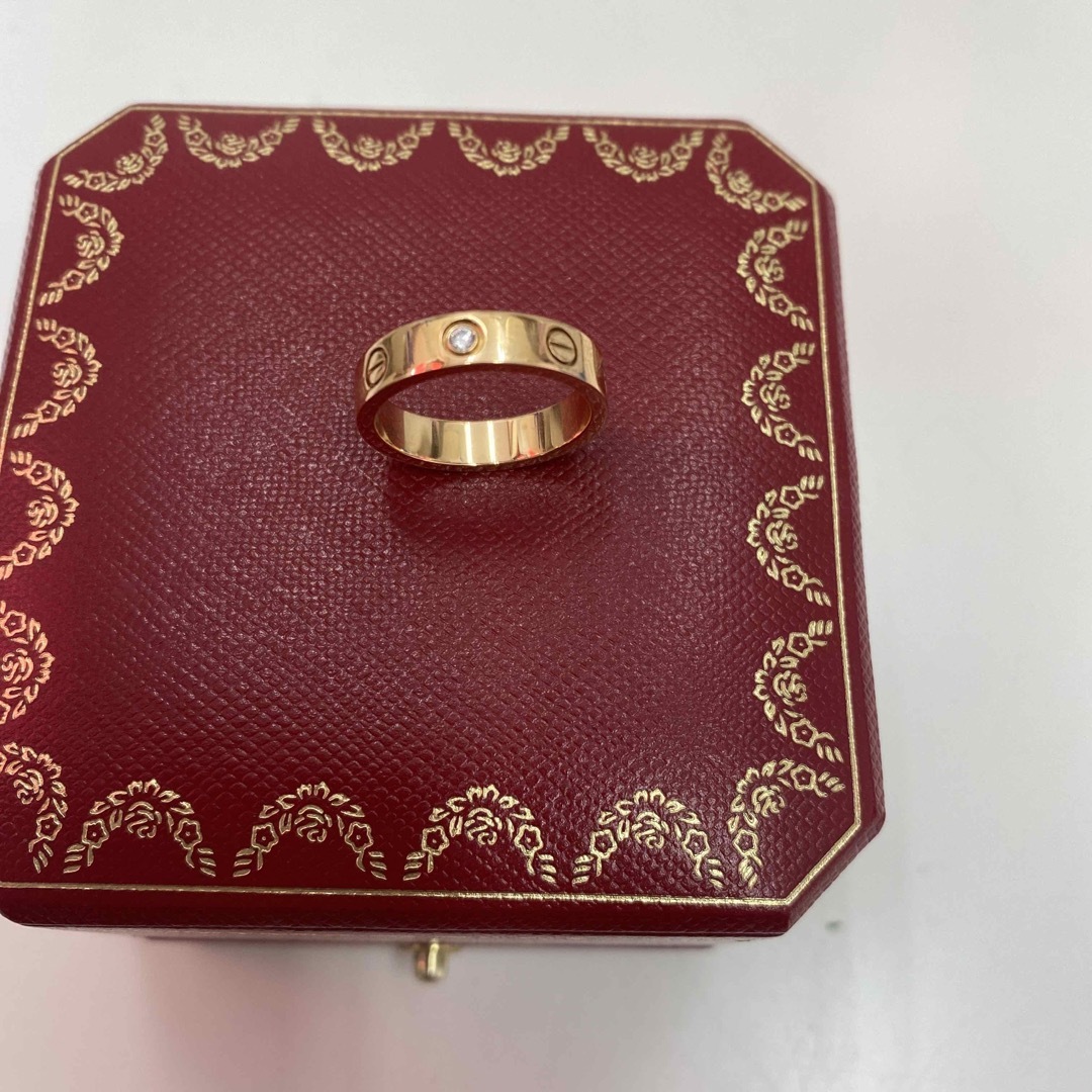 Cartier(カルティエ)のカルティエ　ミニラブリング１Ｐダイヤ　ＰＧ レディースのアクセサリー(リング(指輪))の商品写真