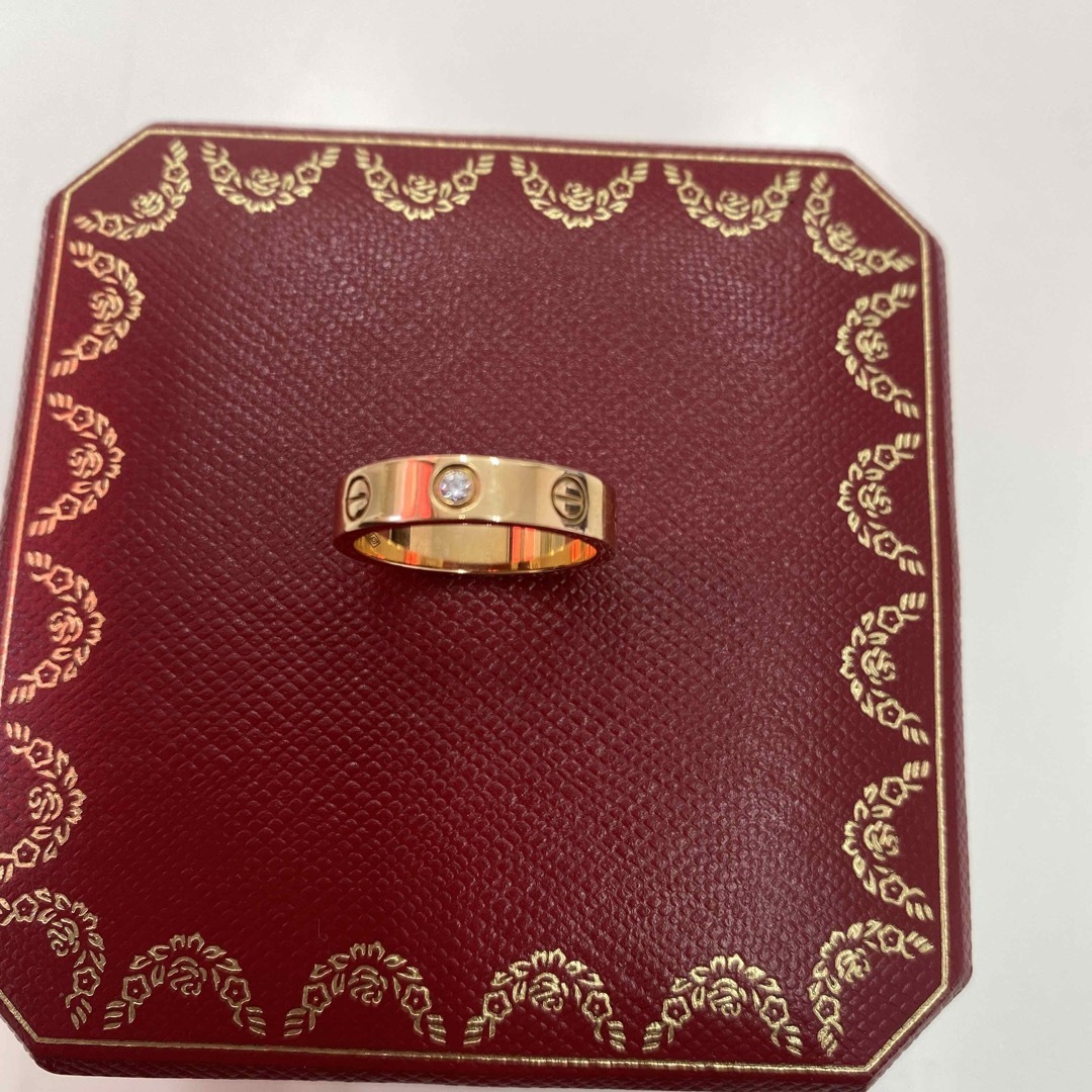 Cartier(カルティエ)のカルティエ　ミニラブリング１Ｐダイヤ　ＰＧ レディースのアクセサリー(リング(指輪))の商品写真