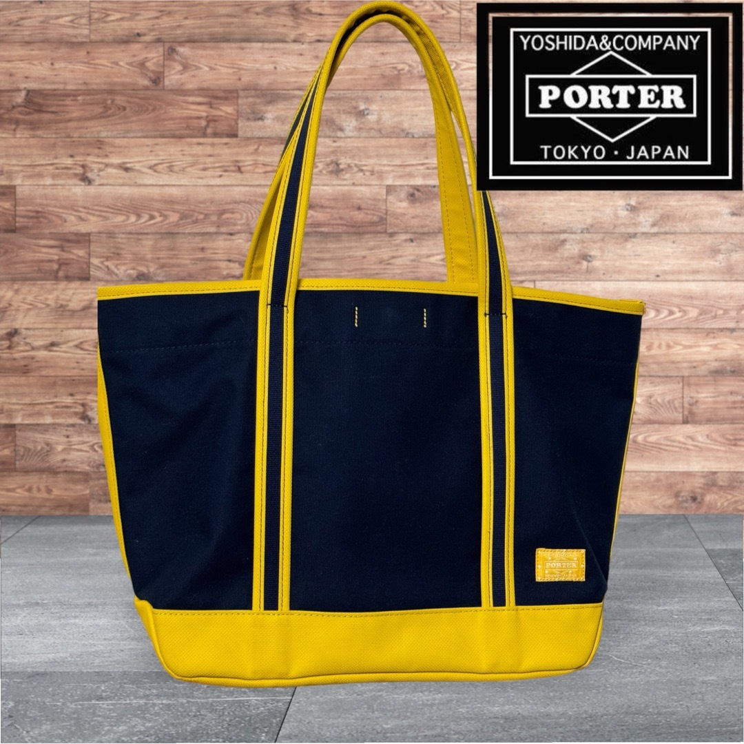 PORTER GIRL トートバッグ　メッシュ　イエロー