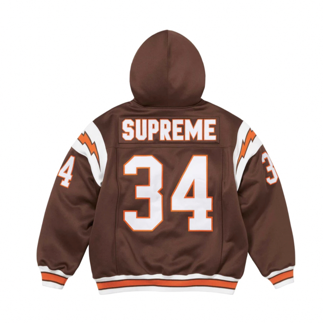 Supreme(シュプリーム)の【Mサイズ】Football Zip Up Hooded Sweatshirt メンズのトップス(パーカー)の商品写真