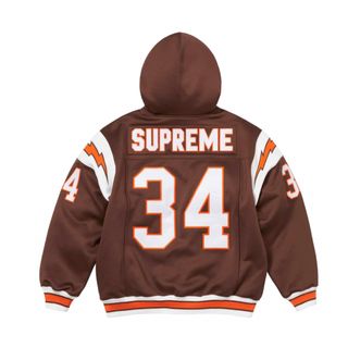 シュプリーム(Supreme)の【Mサイズ】Football Zip Up Hooded Sweatshirt(パーカー)