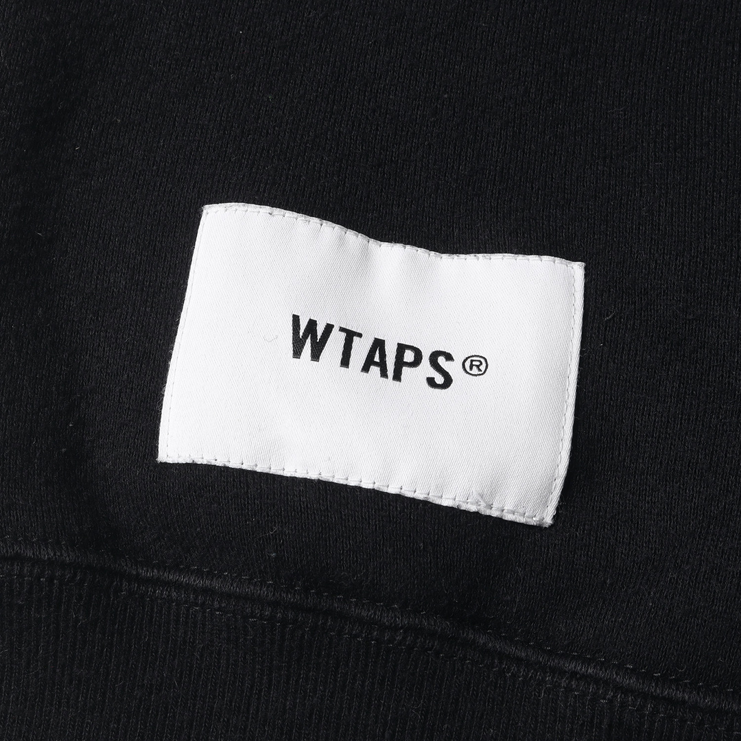 W)taps(ダブルタップス)のWTAPS ダブルタップス スウェット サイズ:XL 22AW プレーン クルーネック スウェットシャツ AII 01 SWEATER SIGN ブラック 黒 トップス トレーナー 【メンズ】【中古】 メンズのトップス(スウェット)の商品写真