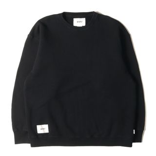 ダブルタップス(W)taps)のWTAPS ダブルタップス スウェット サイズ:XL 22AW プレーン クルーネック スウェットシャツ AII 01 SWEATER SIGN ブラック 黒 トップス トレーナー 【メンズ】【中古】(スウェット)