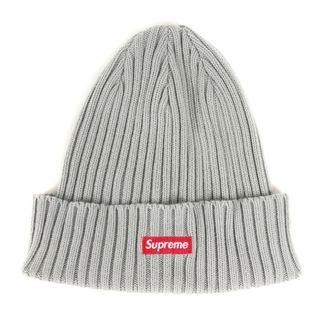 シュプリーム(Supreme)の美品 Supreme シュプリーム ビーニー 22SS Overdyed Beanie オーバーダイ加工 コットンニット ビーニー グレー 帽子 ニットキャップ【メンズ】【中古】(ニット帽/ビーニー)