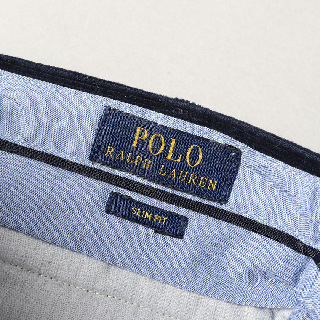 POLO RALPH LAUREN(ポロラルフローレン)のPOLO Ralph Lauren ポロ ラルフローレン パンツ サイズ:28×30 ストレッチ コーデュロイ スラックスパンツ SLIM FIT ネイビー 紺 ボトムス ズボン【メンズ】【中古】 メンズのパンツ(スラックス)の商品写真