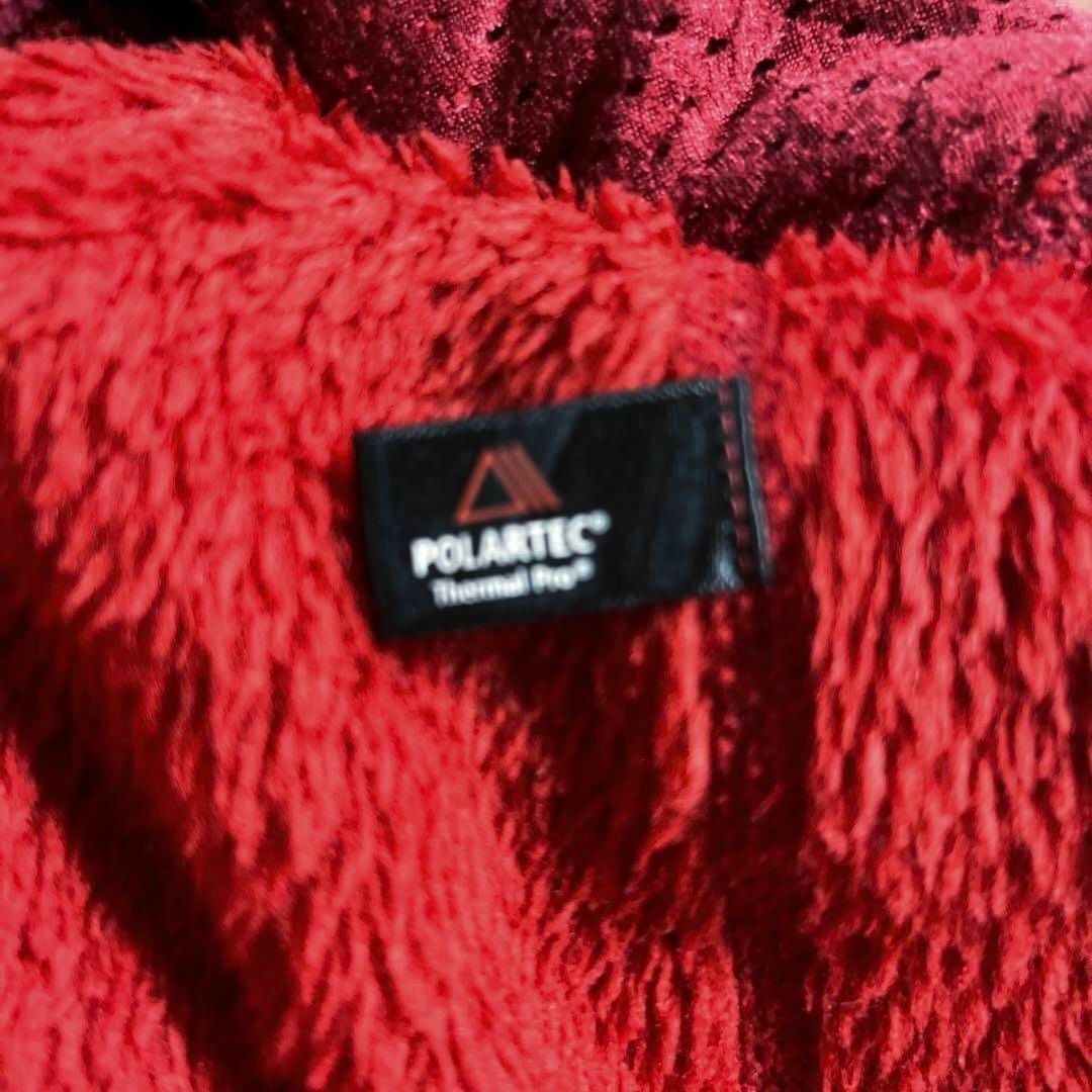 patagonia(パタゴニア)のレディース古着PATAGONIAパタゴニア　リツールスナップT サイズM赤レッド レディースのジャケット/アウター(ブルゾン)の商品写真