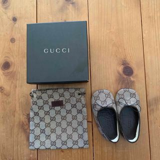 グッチ(Gucci)のGUCCI グッチ ファーストシューズ13cm  オリジナルGG ベビーシューズ(フラットシューズ)