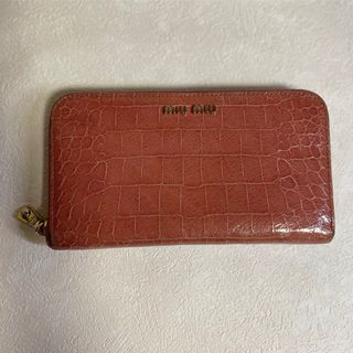 miumiu ★ﾐｭｳﾐｭｳL字ファスナー長財布 箱つき