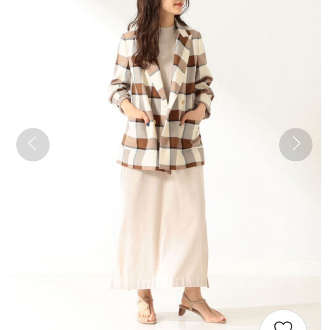 新品タグ付き】Demi-Luxe BEAMS チェック ダブルジャケット 36の 新品タグ付き】Demi-Luxe BEAMS チェック ダブルジャケット 36の