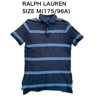 ポロラルフローレン(POLO RALPH LAUREN)のRALPH LAUREN ラルフローレン ポロシャツ ブラック ボーダー M(ポロシャツ)