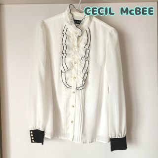 セシルマクビー(CECIL McBEE)のCECIL McBEE ブラウス トップス フリル(シャツ/ブラウス(長袖/七分))