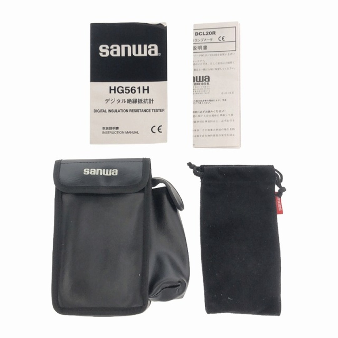 ☆中古美品セット☆ SANWA サンワ デジタル絶縁抵抗計 HG561H ☆中古美品セット☆ SANWA サンワ デジタル絶縁抵抗計 HG561H