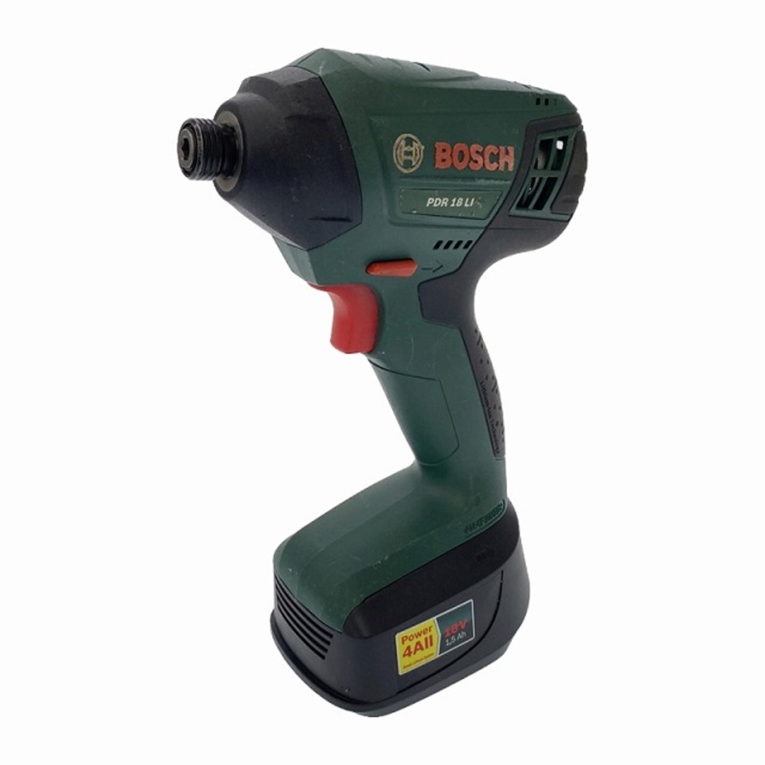 BOSCH(ボッシュ)の☆中古品☆BOSCH ボッシュ 18V バッテリーインパクトドライバー PDR18LI バッテリー2個 充電器 ケース付 85361 自動車/バイクのバイク(工具)の商品写真