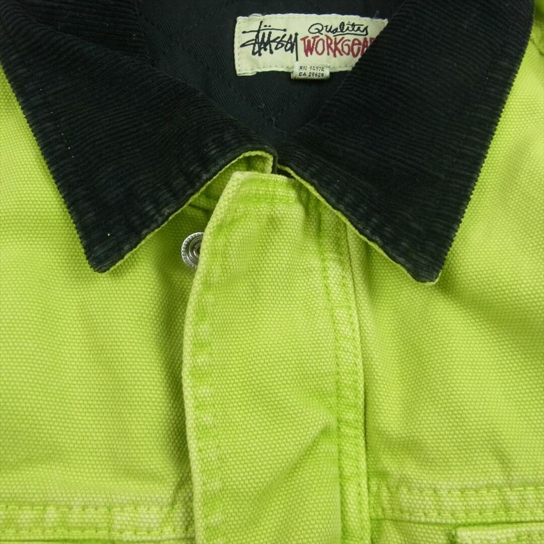 STUSSY(ステューシー)のSTUSSY ステューシー ジップアップ ワーク ジャケット グリーン系 S【中古】 メンズのジャケット/アウター(その他)の商品写真