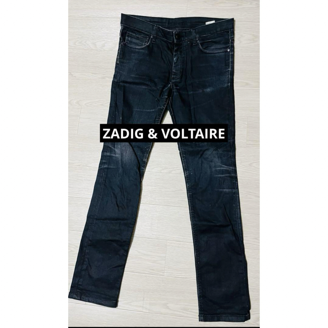 Zadig&Voltaire(ザディグエヴォルテール)のZADIG & VOLTAIRE ブラック デニムパンツ メンズのパンツ(デニム/ジーンズ)の商品写真