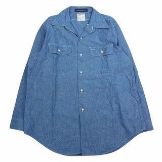 マディソンブルー(MADISONBLUE)のMADISON BLUE マディソンブルー ブラウス 20SS MB999-5707 HAMPTON CHAMBRAY パールボタン シャンブレー 長袖 シャツ インディゴブルー系 S【中古】(シャツ/ブラウス(長袖/七分))