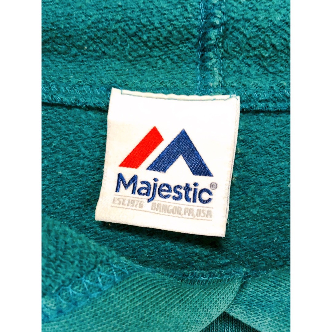 Majestic(マジェスティック)のNFL　フィラデルフィア・イーグルス　パーカー　M　深緑　USA古着 メンズのトップス(パーカー)の商品写真