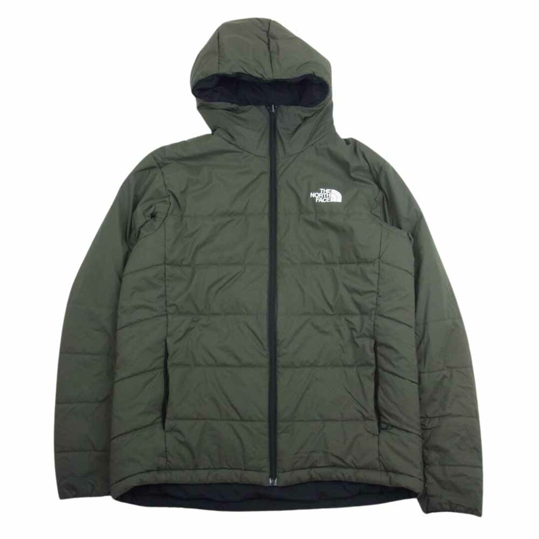 THE NORTH FACE(ザノースフェイス)のTHE NORTH FACE ノースフェイス NY82080 Reversible Anytime Insulated Hoodie リバーシブルエニータイムインサレーテッドフーディ ジャケット ブラック系 カーキ系 L【中古】 メンズのジャケット/アウター(その他)の商品写真