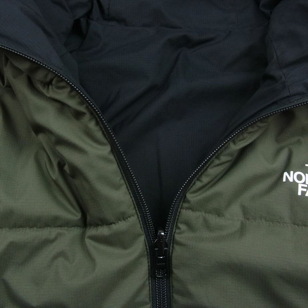 THE NORTH FACE(ザノースフェイス)のTHE NORTH FACE ノースフェイス NY82080 Reversible Anytime Insulated Hoodie リバーシブルエニータイムインサレーテッドフーディ ジャケット ブラック系 カーキ系 L【中古】 メンズのジャケット/アウター(その他)の商品写真