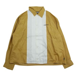 ネイバーフッド(NEIGHBORHOOD)のNEIGHBORHOOD ネイバーフッド 長袖シャツ 23SS 231AQNH-SHM01 BICOLOR RAYON SHIRT LS YELLOW イエロー系 M【美品】【中古】(シャツ)