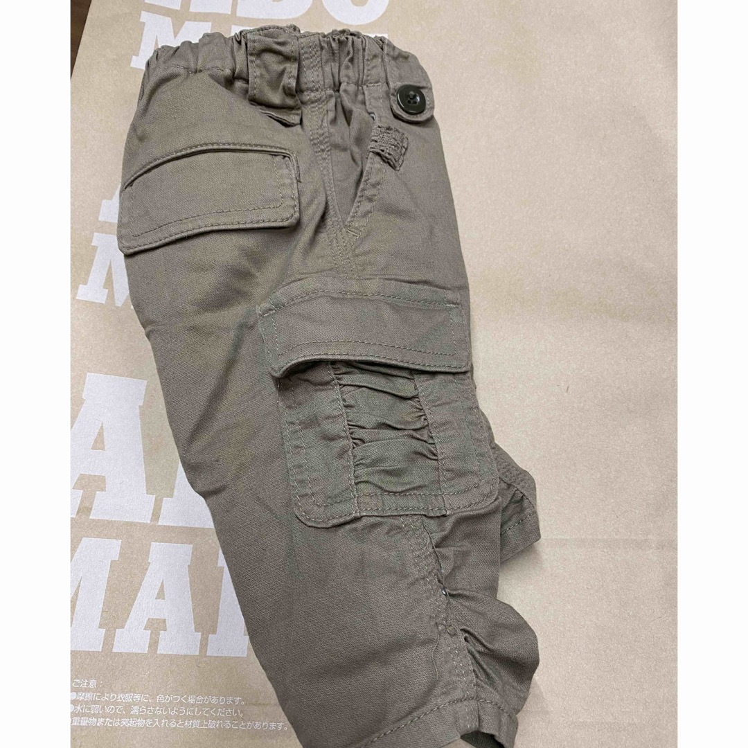 Branshes(ブランシェス)のカーゴパンツ7分丈　80cm キッズ/ベビー/マタニティのベビー服(~85cm)(パンツ)の商品写真