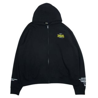 ラッツ(RATS)のRATS ラッツ 23'RTC-0205 SOLIDARITY ZIP HOODIE ジップ パーカー ブラック系 XL【中古】(パーカー)