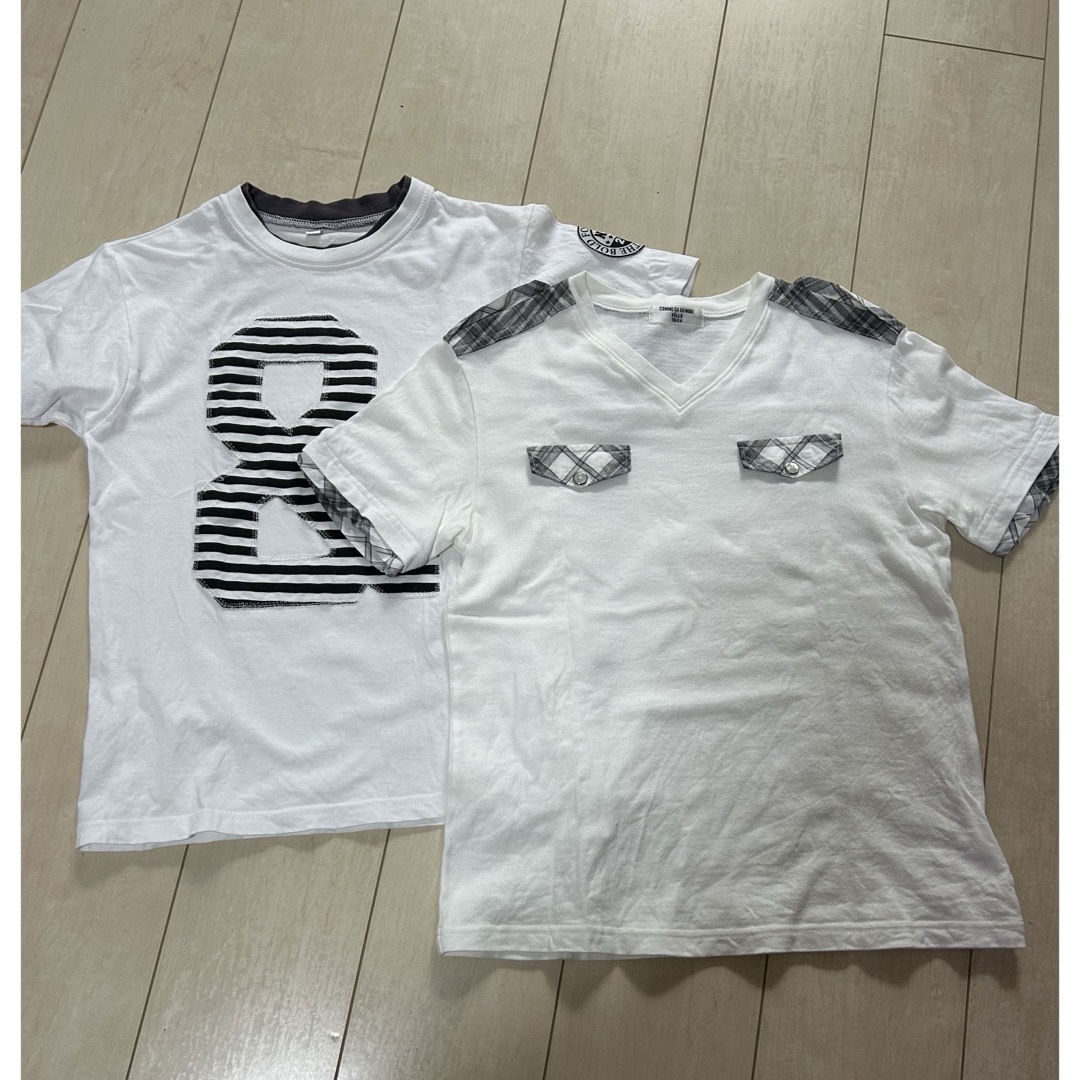 COMME CA ISM(コムサイズム)の白Tシャツ140 キッズ/ベビー/マタニティのキッズ服男の子用(90cm~)(Tシャツ/カットソー)の商品写真