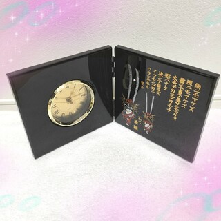 時計 置時計 宮沢賢治 雨ニモマケズ インテリア 高級感 コレクション(置時計)