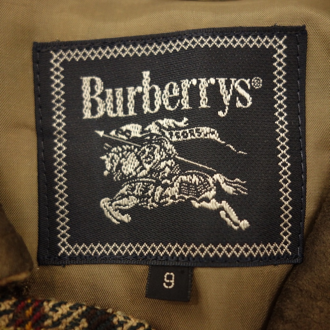 BURBERRY(バーバリー)のバーバリーズ ハリントンジャケット ツイード チェック 茶系【AFB24】 レディースのジャケット/アウター(その他)の商品写真