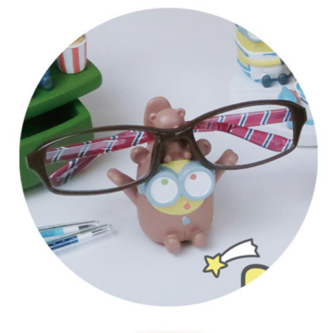 ミニオン　ボブ　ティム　メガネスタンド　　置物　グラススタンド　眼鏡スタンド エンタメ/ホビーのおもちゃ/ぬいぐるみ(キャラクターグッズ)の商品写真