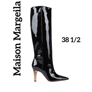 マルタンマルジェラ(Maison Martin Margiela)のMaison Margiela エナメル ブーツ 美品(ブーツ)