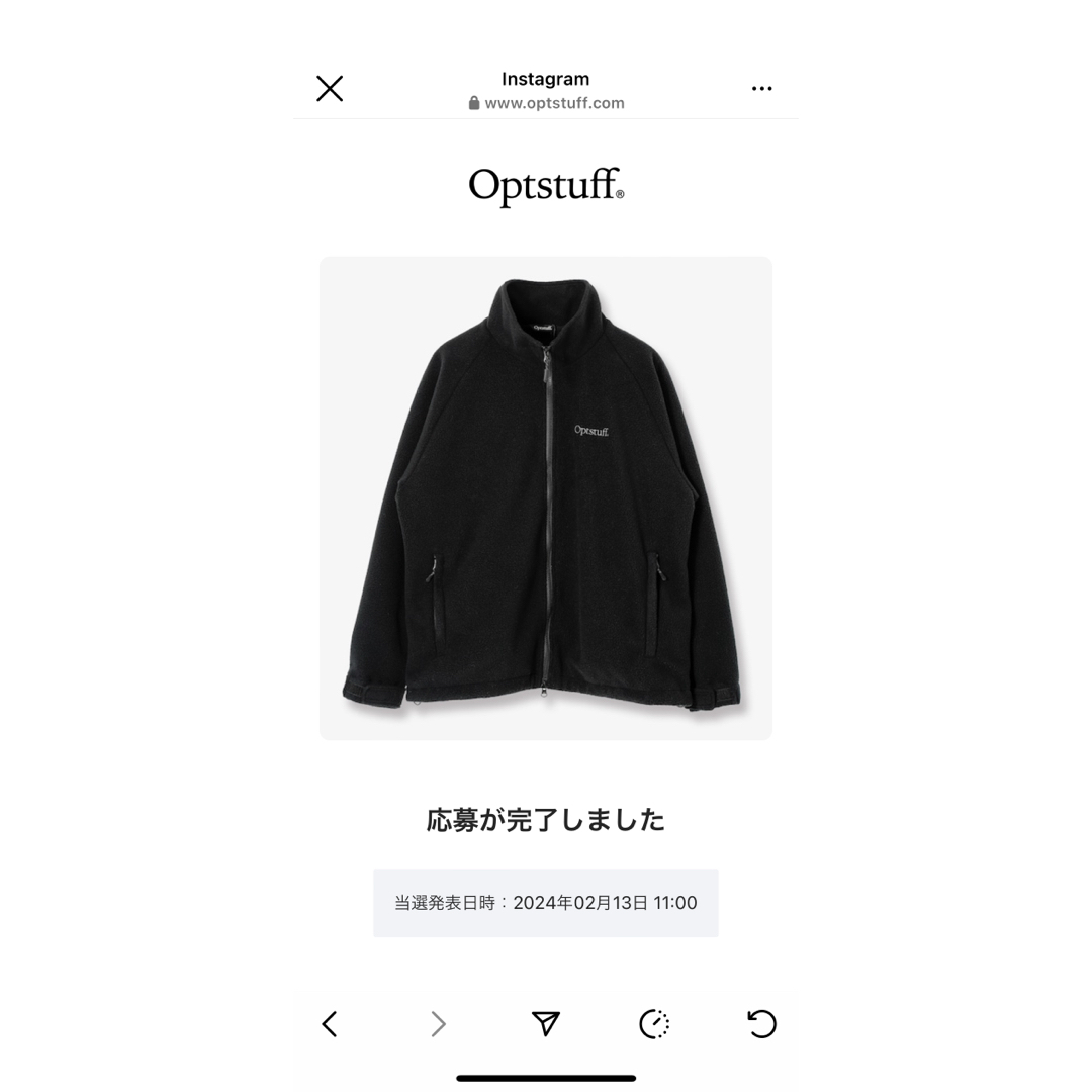 Optstuff POLAR FLEECE JACKET XL メンズのジャケット/アウター(ブルゾン)の商品写真