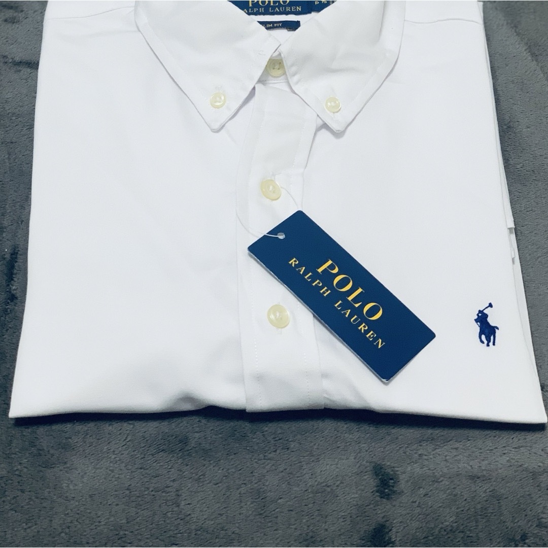 POLO RALPH LAUREN(ポロラルフローレン)の新品 POLO Ralph Laurenスリムフィット Mサイズ長袖シャツです. メンズのトップス(シャツ)の商品写真