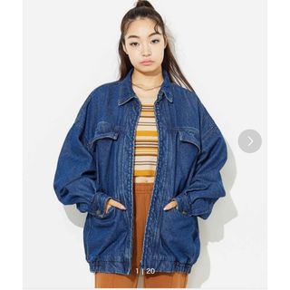 X-girl - DENIM OVERSIZED JACKET 