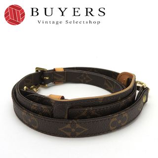 ルイヴィトン(LOUIS VUITTON)の【中古】 ルイ・ヴィトン ショルダーストラップ モノグラムキャンバス ブラウン - 調整可能 LOUIS VUITTON(ストラップ/イヤホンジャック)