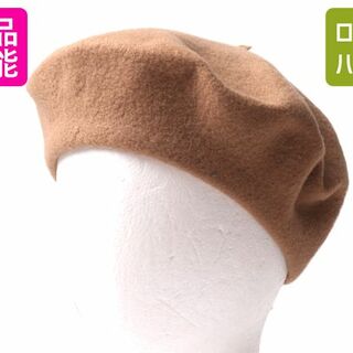 90s イギリス製 カンゴール ベレー帽 メンズ レディース フリーサイズ 古着 90年代 オールド KANGOL ベレー 帽子 ウール 茶 無地 ブラウン (ハンチング/ベレー帽)