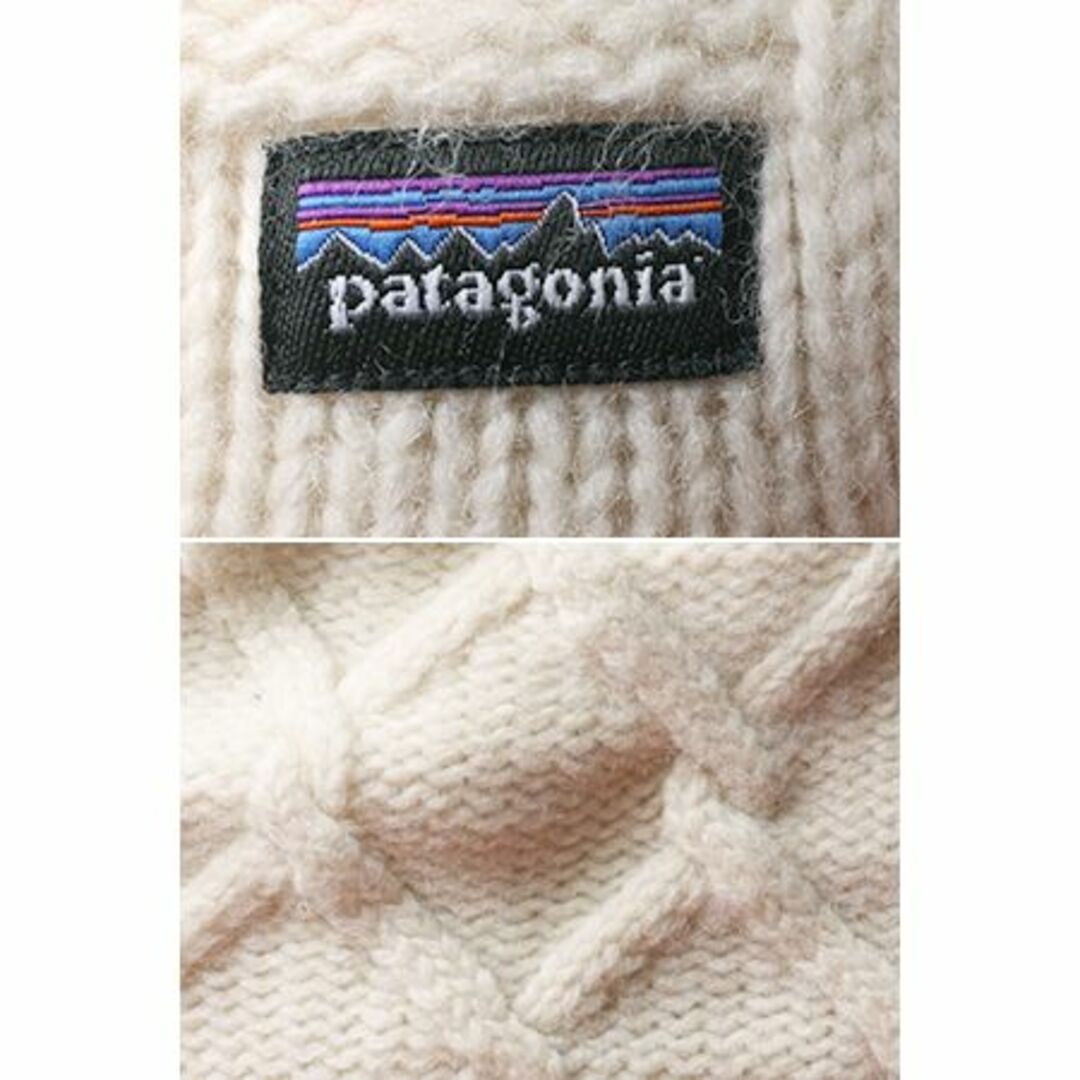 patagonia(パタゴニア)のパタゴニア バニラ ビーニー レディース フリーサイズ 帽子 Patagonia ニット キャップ ニット帽 フリース ライナー付 ケーブル ナチュラル メンズの帽子(ニット帽/ビーニー)の商品写真