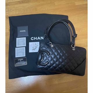 シャネル(CHANEL)のCHANEL シャネル カンボンライン ボーリングバッグ  ミニボストン(ハンドバッグ)