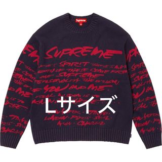 シュプリーム(Supreme)のsupreme 24ss Futura Sweater ネイビー Lサイズ(ニット/セーター)