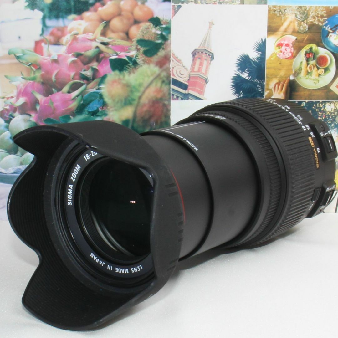 ❤️近遠対応の手振れ補正内蔵神レンズ❤️シグマ 18-200mm キャノン用❤️