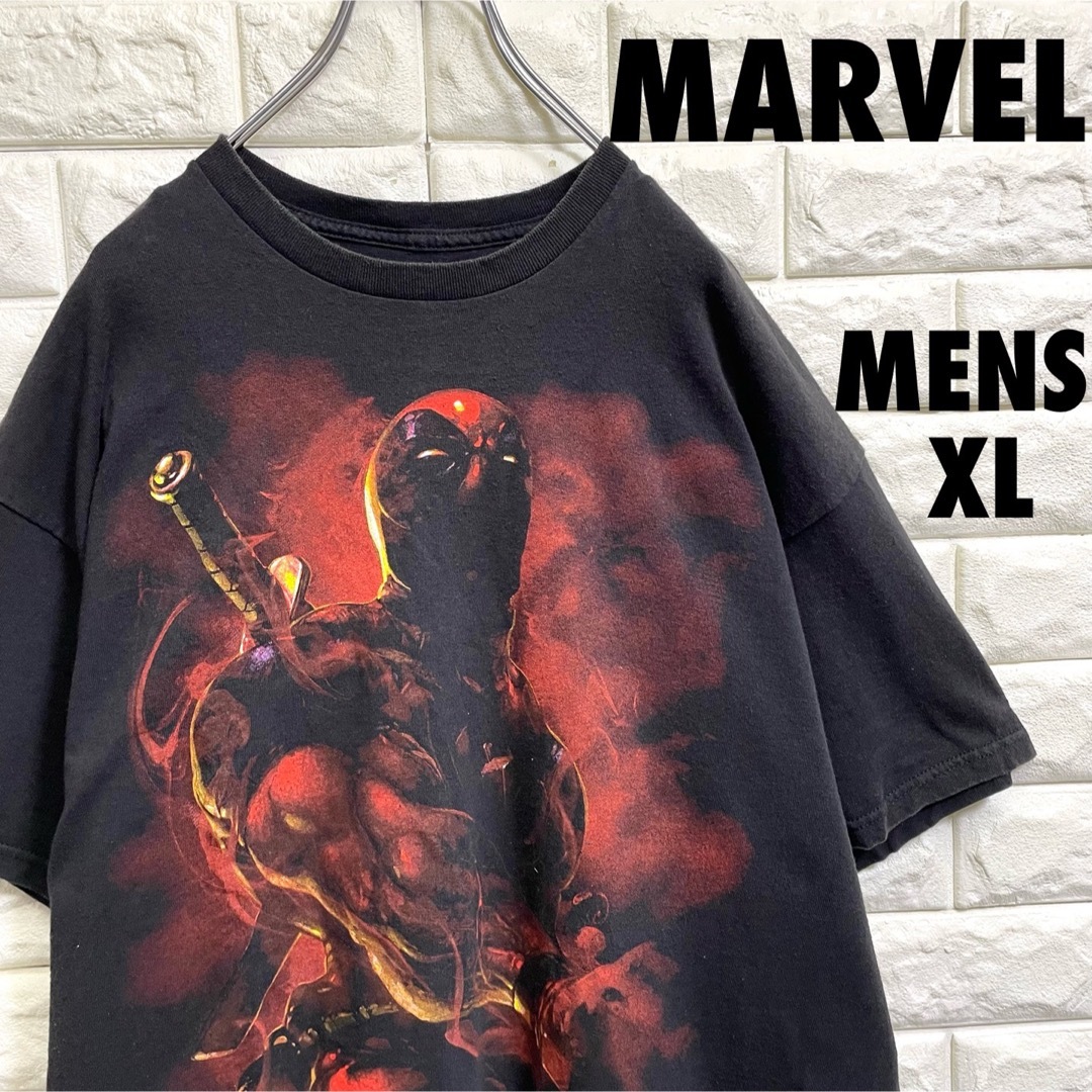 MARVEL(マーベル)のMARVEL マーベル　DEADPOOL  半袖Tシャツ　メンズXLサイズ メンズのトップス(Tシャツ/カットソー(半袖/袖なし))の商品写真