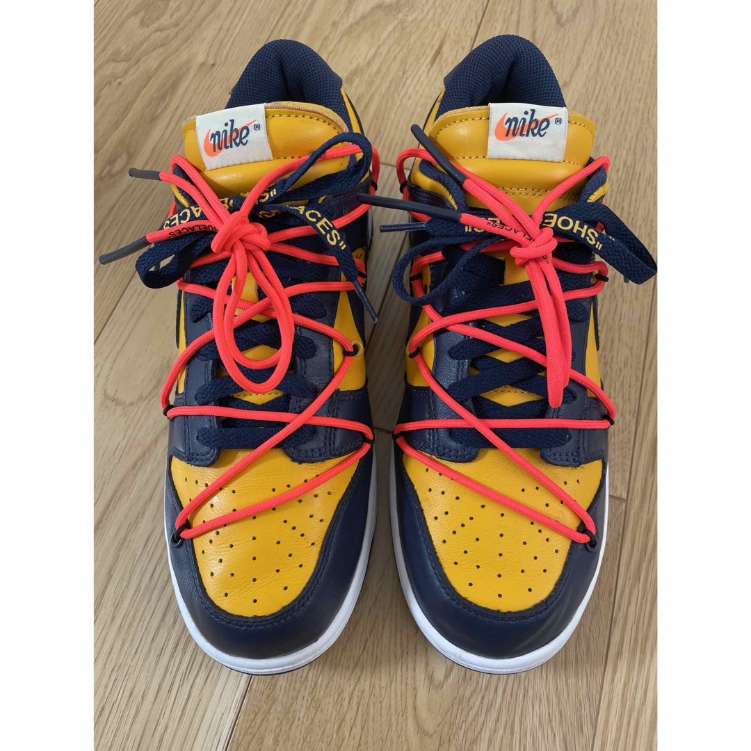 NIKE(ナイキ)のOff-White Nike Dunk Low University Gold メンズの靴/シューズ(スニーカー)の商品写真