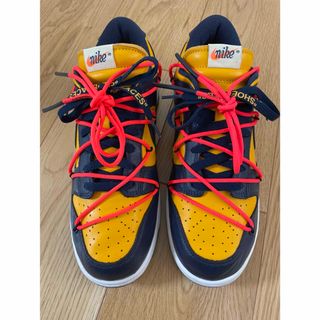 ナイキ(NIKE)のOff-White Nike Dunk Low University Gold(スニーカー)