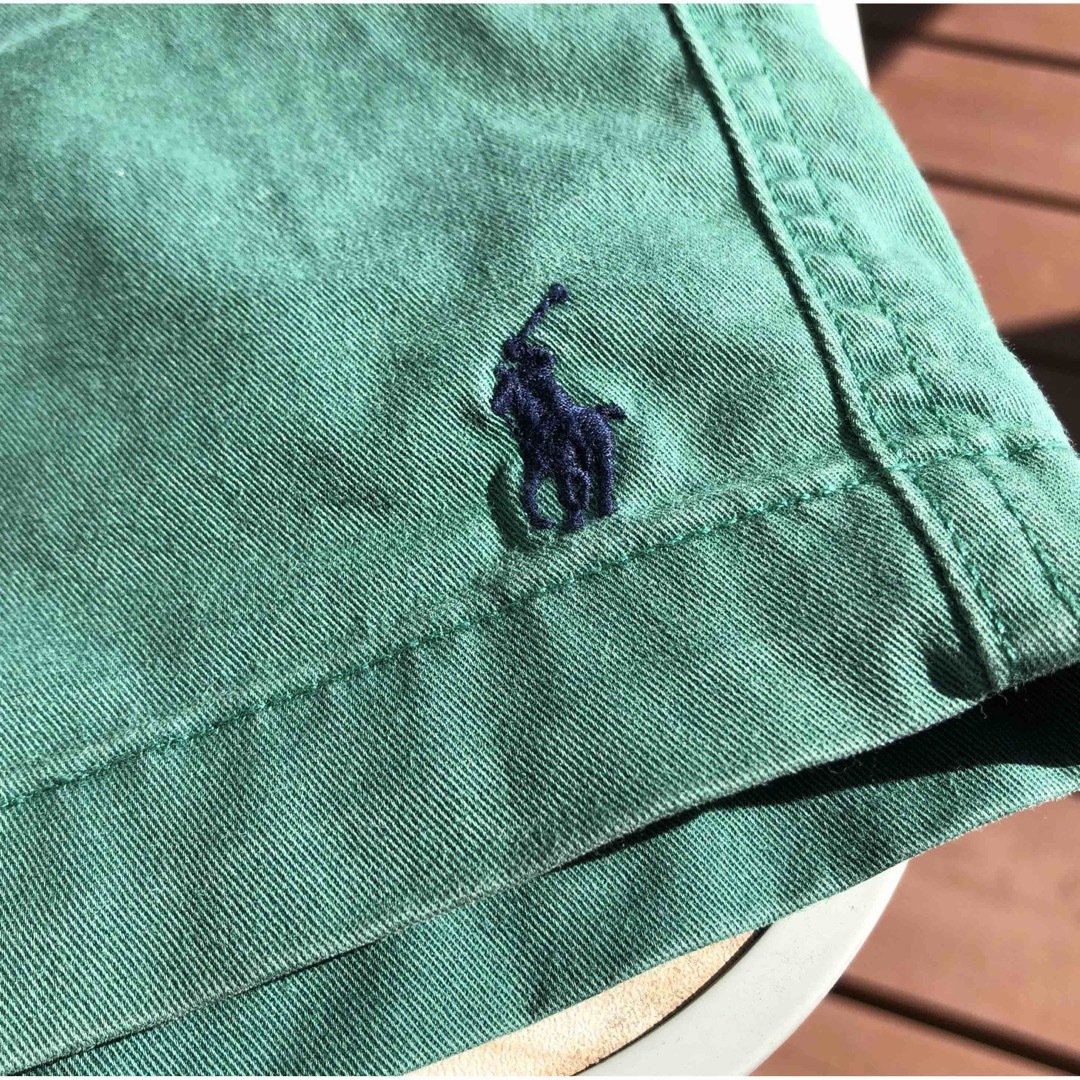 POLO（RALPH LAUREN）(ポロ)のPOLO RALPH LAUREN ハーフパンツ 膝上 グリーン ショーツ 緑  メンズのパンツ(ショートパンツ)の商品写真