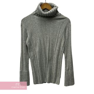 シャネル(CHANEL)のCHANEL Wool Cashmere Turtleneck Long Sleeve Knit P34427K01010 シャネル ウール×カシミヤ タートルネック 長袖ニット グレー サイズ40 【240216】【中古-B】【me04】(ニット/セーター)