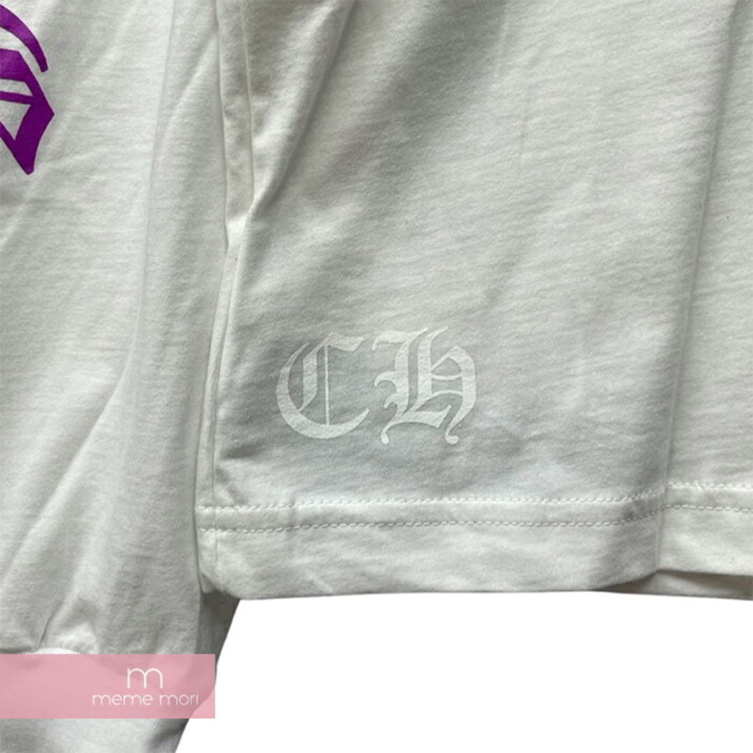 Chrome Hearts(クロムハーツ)のCHROME HEARTS Old English Neck Logo Pastel Purple L/S Tee クロムハーツ オールドイングリッシュネックロゴパステルパープルロングスリーブTシャツ 長袖カットソー ロンT ポケT 袖ロゴ ホワイト サイズXL 【240216】【新古品】【me04】 メンズのトップス(Tシャツ/カットソー(半袖/袖なし))の商品写真