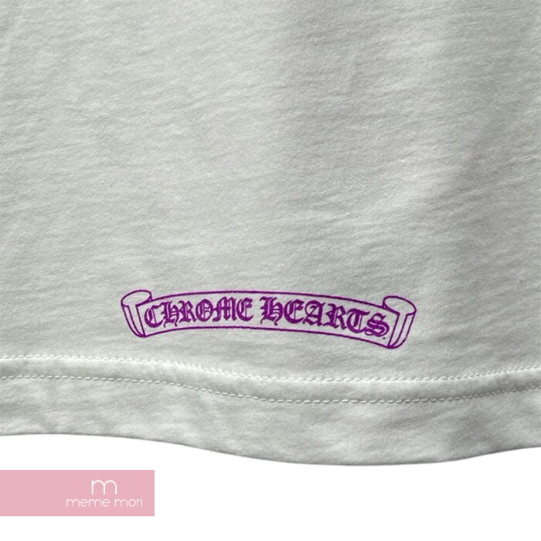 Chrome Hearts(クロムハーツ)のCHROME HEARTS Old English Neck Logo Pastel Purple L/S Tee クロムハーツ オールドイングリッシュネックロゴパステルパープルロングスリーブTシャツ 長袖カットソー ロンT ポケT 袖ロゴ ホワイト サイズXL 【240216】【新古品】【me04】 メンズのトップス(Tシャツ/カットソー(半袖/袖なし))の商品写真