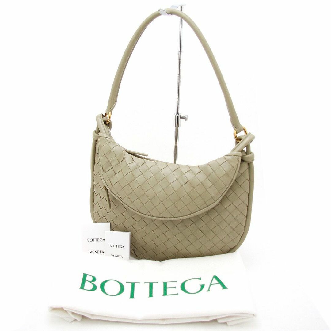 Bottega Veneta(ボッテガヴェネタ)のほぼ未使用 BOTTEGA VENETA ショルダーバッグ イントレチャート ミディアム ジェメッリ 764281VCPP12929 トラバーチン ボッテガ ヴェネタ レディースのバッグ(ショルダーバッグ)の商品写真